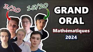 Je NOTE le GRAND ORAL de mes ABONNÉS  Mathématiques Bac 2024 [upl. by Stedman]