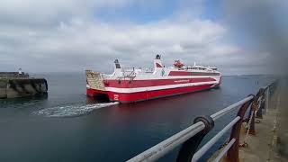 MV Alfred departing Ardrossan on her first Arran sailing [upl. by Eycal]