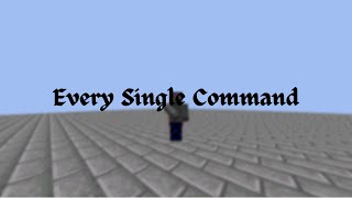 How to Use EVERY Minecraft Command  Part 1 [upl. by Ahsyad]