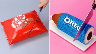 Best Delicious KITKAT amp OREO Chocolate Cake Tutorials  DIY Homemade Cake Decorating Idea [upl. by Yrogreg]