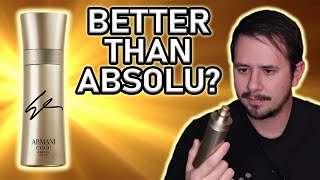 THIS COULD BE GREAT  ARMANI CODE ABSOLU GOLD FIRST IMPRESSIONS [upl. by Ydurt]