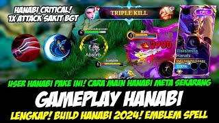 CARA MAIN HANABI META SEKARANG  HANABI IMMUNE❗BUILD HANABI TERSAKIT 2024❗GAMEPLAY HANABI TOP GLOBAL [upl. by Diamante]