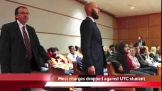 Cole Montalvo UTC student who questioned preacher gets most charges dropped [upl. by Eisdnyl]