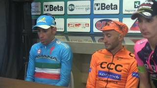 Vincenzo Nibali commenta il secondo posto alla Coppa Agostoni 2015 [upl. by Nirehtak170]