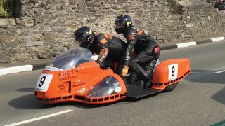 Superb Classic Sidecar Racing at the Isle of Man TT Festival 2018 [upl. by Norval]