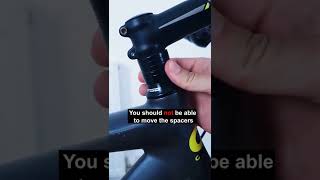 How to tighten a loose headset  Fix bicycle headset [upl. by Ahsirkal]