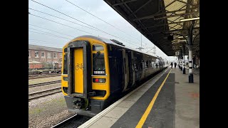 Northern 158 Trains  Swinton to Doncaster Rail Ride [upl. by Blossom]