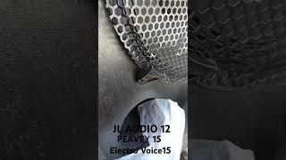 1 Woofer JL AUDIO 12 más dos 15quot de medios Peavey y Ev [upl. by Guimar]