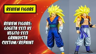 Review Figure Gogeta Super Saiyan 3 vs Vegito Super Saiyan 3 Grandista Size  CustomRepaint [upl. by Hcurab]