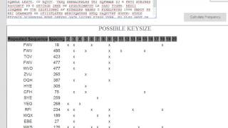 Cryptography  Breaking the Vigenere Cipher [upl. by Ahsinrad]