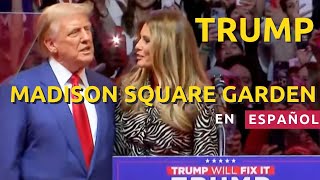 EN VIVO Donald J Trump EN ESPAÑOL mitin en el emblemático Madison Square Garden de Nueva York [upl. by Xella]