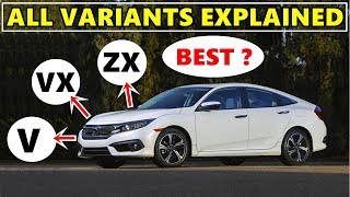 Honda Civic 2019 Variants explained  best variant to buy   ASY [upl. by Iverson]