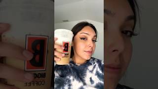 BIGGBY COFFEE ASMR  iced coffee drinking slurping sounds drinkingsound drinking icedcoffee [upl. by Acinnad]