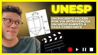 UNESP Um paciente recebe por via intravenosa um medicamento à taxa constante de 15 mlmin [upl. by Orwin254]