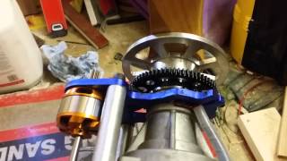 EME 60cc electric start brushless conversion Turnigy 353014 1100kv motor and 12t 5mm 06 pinion [upl. by Airda]