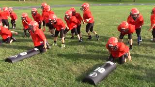 Youth Football Tackling Drills  Superman Hip Rolls [upl. by Nettle]