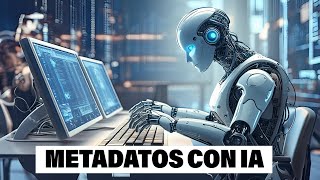 Ahorra HORAS de trabajo generando tus metadatos con inteligencia artificial IA [upl. by Langley]