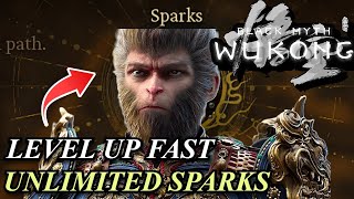 FARM GUIDE THE ONLY WAY TO LEVEL UP FAST AND GET UNLIMITED SPARKS in Black Myth [upl. by Karilla]