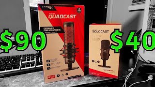 Hyperx Quadcast vs Solocast Best Budget Friendly Streaming Mic [upl. by Leodora]