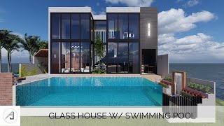 GLASS HOUSE W SWIMMING POOL 15400 SQM [upl. by Leoni]