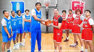 Can My AAU Team Beat D1 Hoopers [upl. by Olihs]