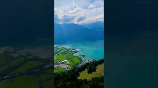 POV Cable car 🚠 Flying Over Swiss Alps 🇨🇭swisseye travel shorts [upl. by Kono]