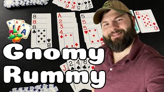 How to Play Gnomy Rummy  a card game for two players [upl. by Euqnomod]