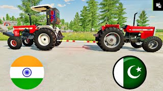 INDIA VS PAKISTAN TRACTOR TOCHAN  Swaraj 855 vs Massey Ferguson 385 Tochan Best Tractor Game [upl. by Alodee569]