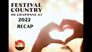 Festival Country de Craponne 43 édition 2022 [upl. by Nnylyoj]