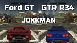 Ford GT vs Nissan Skyline GTR R34  NFS MW Redux V3  WHICH IS FASTEST [upl. by Selemas]