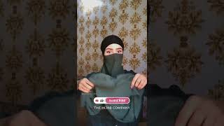 Full Niqab Tutorial using a Scarf  How to create a Niqab with Chiffon Scarf [upl. by Iva269]