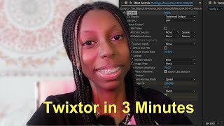 How To Get Smooth Twixtor in 3 Minutes  After Effects [upl. by Inus]