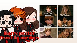 Harry potter react to memes inspired  gacha club [upl. by Koch370]