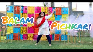 BALAM PICHKARI DANCE COVER  HOLI SONGS  YJHD  MUSKKAN TANWANI KRUNAL BAROT [upl. by Elletnwahs]