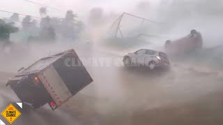 💥Powerful storm ravages Brazil 8 dead in Sao Paulo houses completely collapsed [upl. by Atsilac]