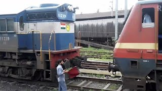 Just Arrival  WDM 3A amp WAP 4 engine  video beautiful train indianrailways wap4 wdm3a engine [upl. by Ennoryt]