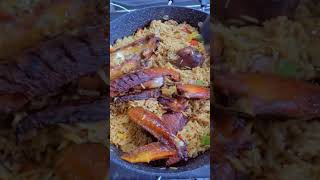 JELLOF WITH ME  TURKEY🇳🇬 NIGERIAN FOODSAFRICAN FOODS food cooking friedfood foodle [upl. by Aylad]