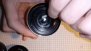 Zeiss Tessar 50mm f28 disassembly and cleaning [upl. by Adnema]