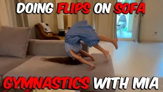 This is how you can learn doing rolls in gymnastics using sofa [upl. by Cara792]