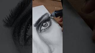 how to draw hyper realistic eye pencil sketch shorts [upl. by Ilujna236]