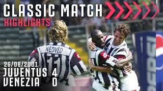 Juventus 40 Venezia  Buffon Nedved amp Thuram Make Their Juventus Debut  Classic Match Highlights [upl. by Parry]