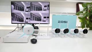 ZOSI C301 Unboxing1080P Wire Free Outdoor PIR Battery Cameras SystemZOSI Security System [upl. by Conni]