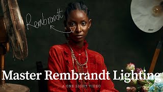 HOW TO MASTER REMBRANDT LIGHTING FOR BEAUTIFUL STUDIO PORTRAITS [upl. by Quintin]