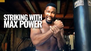 HOW TO STRIKE WITH MAXIMUM POWER  Training with Michael J White [upl. by Shanks]