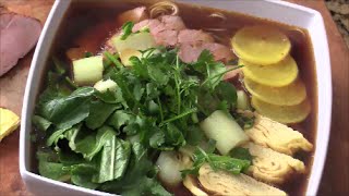 Marinated Pork Tenderloin TamagoYaki Bok Choy Noodle Soup [upl. by Nylekcaj]