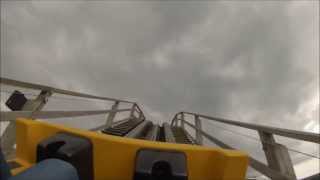 GoPro 3 Hero Colossos  Rollercoaster Heide Park bei Soltau 2013 Deutschland Nr01 [upl. by Sihonn]