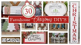 Top 30 Farmhouse Christmas DIYs  High End Christmas Decor Ideas [upl. by Enert72]