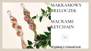 Makramowy breloczek zawieszka macrame Keychain macrame [upl. by Droffig]