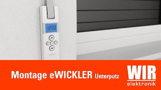 WIR elektronik eWickler Unterputz Montage Installation elektronischer Gurtwickler [upl. by Nohpets25]