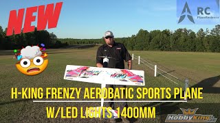 💥NEW💥Maiden Flight HKing Frenzy Aerobatic Sports Plane wLED Lights [upl. by Icart]